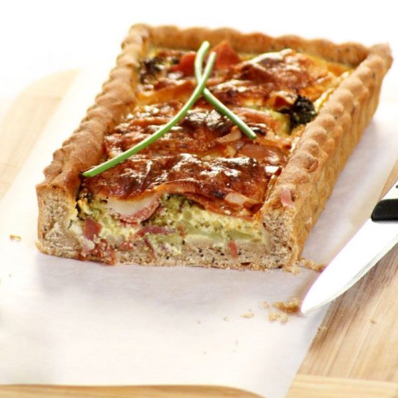 Broccoli Quiche with Ham and Brie Cheese — Eatwell101