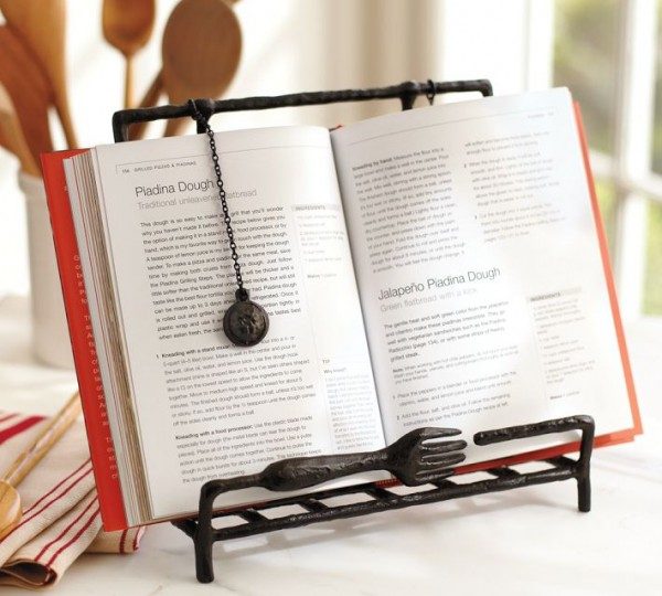 wrought iron recipe book holder photo