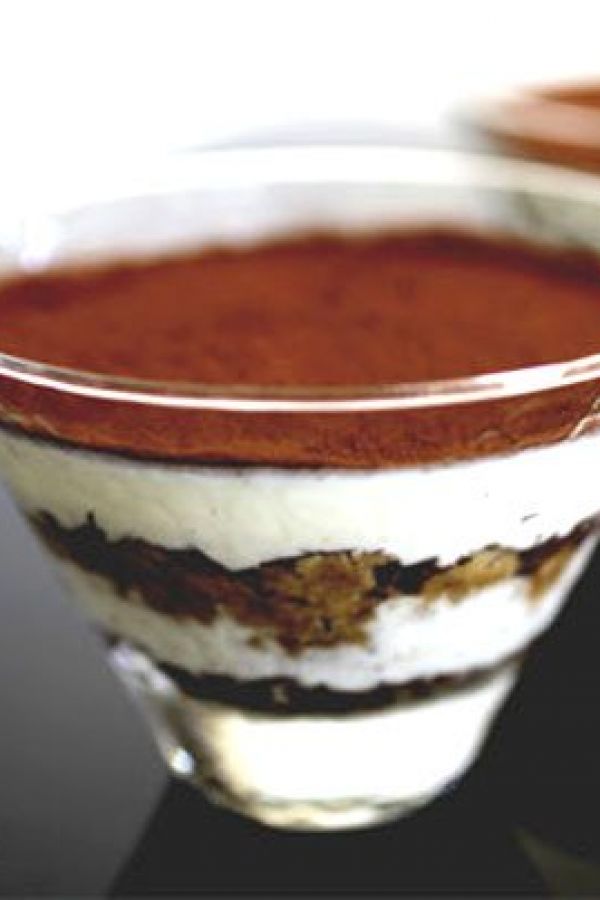 Chocolate Tiramisu Trifles - #recipe by #eatwell101 - https://www.eatwell101.com/chocolate-tiramisu-recipe-how-to-make-tiramisu