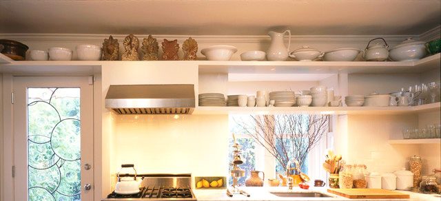 How To Decorate Above Kitchen Cabinets, Add Shelves Above Kitchen Cabinets