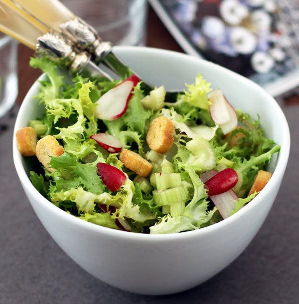 Salad with  Anchovy Sauce