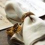 golden ring napkin rings decoration thumbnail