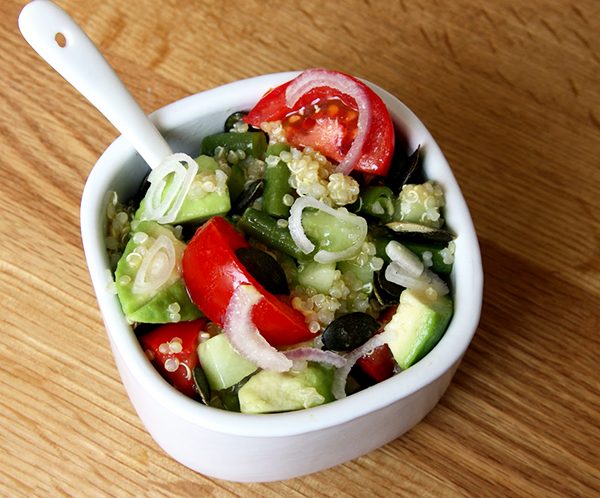 quick quinoa salad photo