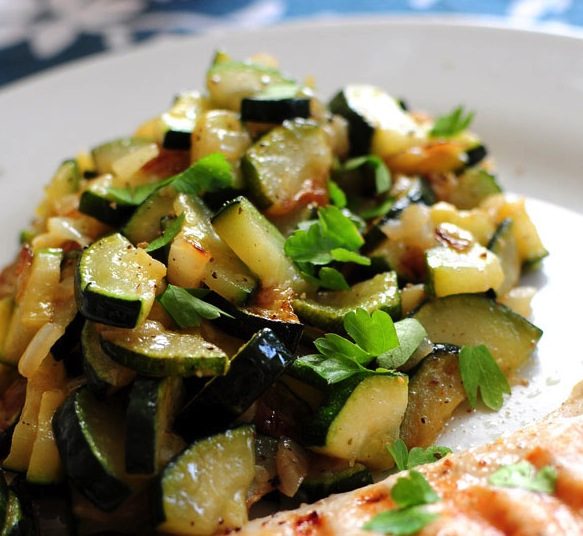 Thanksgiving Side Dishes Sauteed Zucchini image