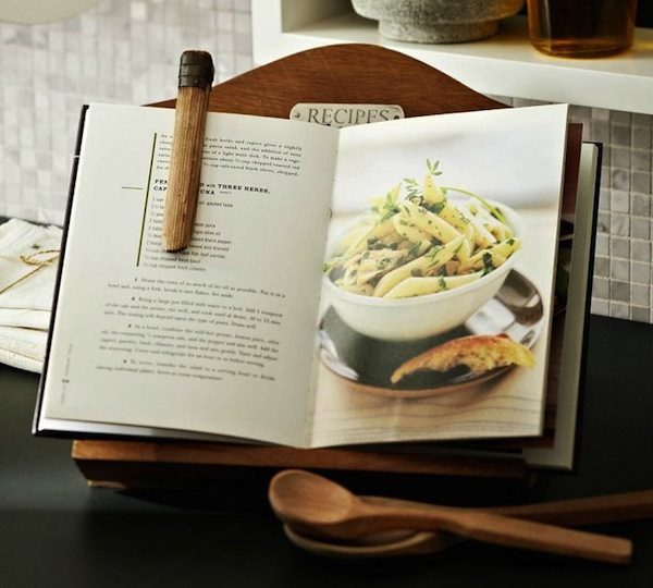 vintage recipe book holder image