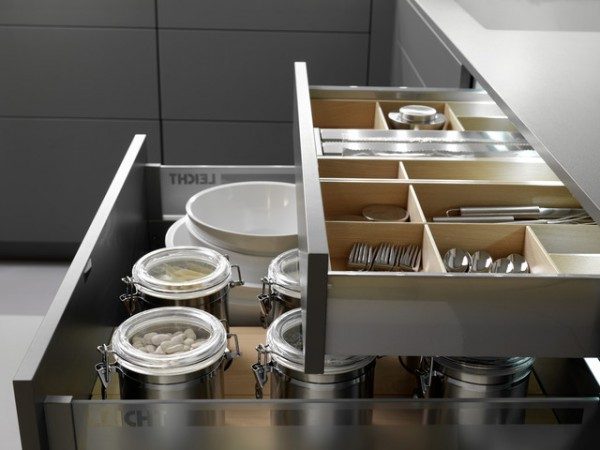 contemporary kitchen organization