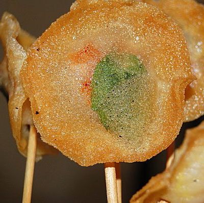 Crispy Shrimp Lollipops