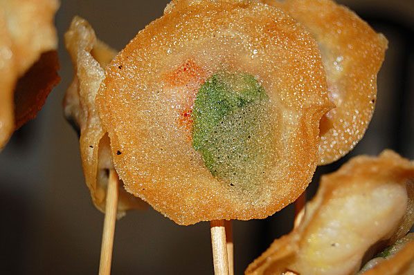 Crispy Shrimp Lollipops