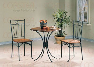 metal wood bistro set image