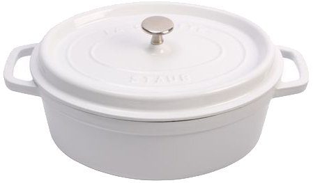 buy staub white cocotte