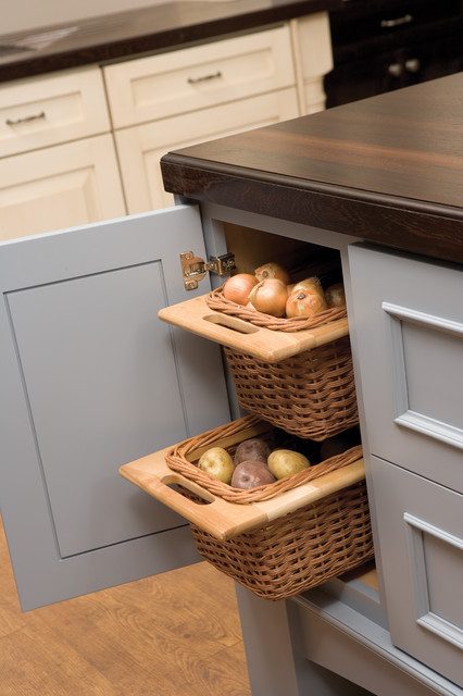 traditional kitchen storage