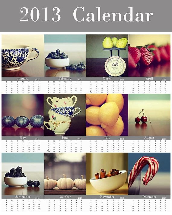 2013 Food Calendar