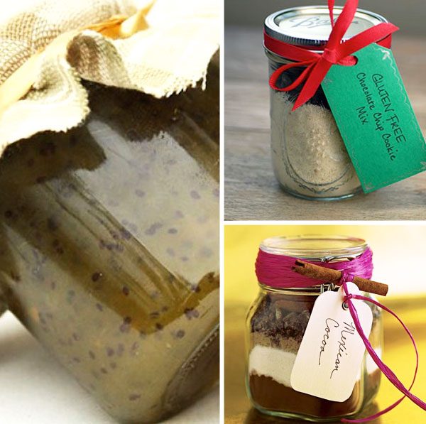 homemade food gift in a jar photo