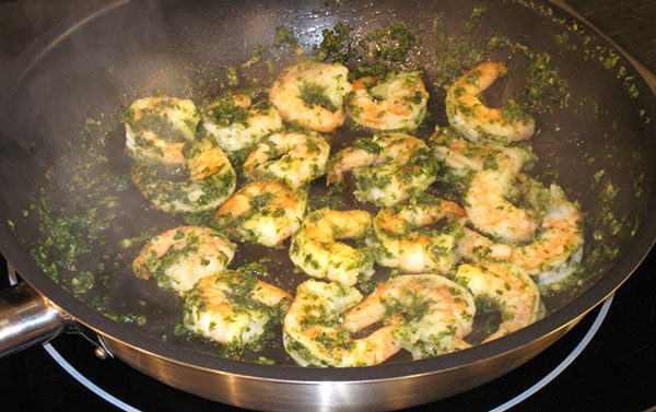 Sauteed Shrimp with Parsley and Garlic