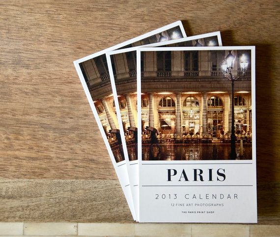 Set of 3 Paris Calendars
