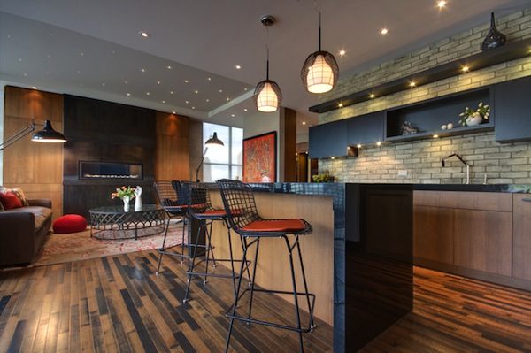 photos of black kitchen cabinets