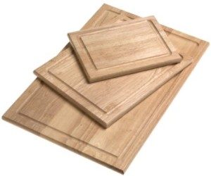 clean wood cutting board photo