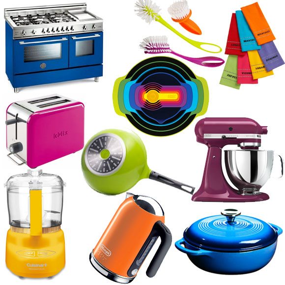 colorful kitchen appliances photos