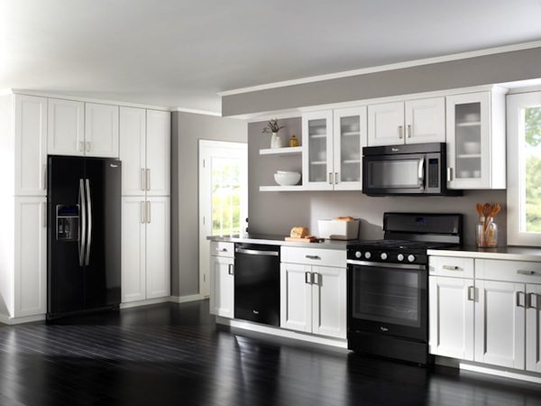 contemporary black  kitchen images