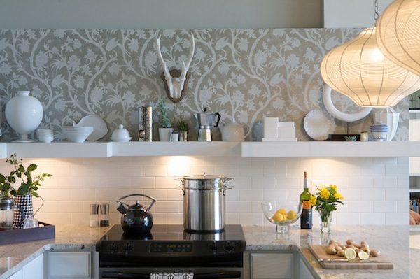 backsplash wallpaper kitchen picture