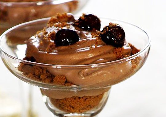 Chocolate Cherry Tiramisu Trifles