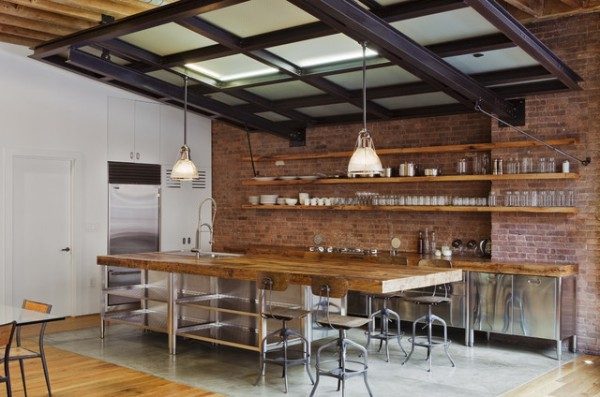 kitchen open shelving photo