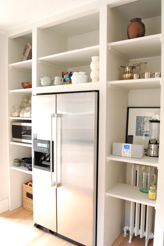 kitchen organizing with shelves image