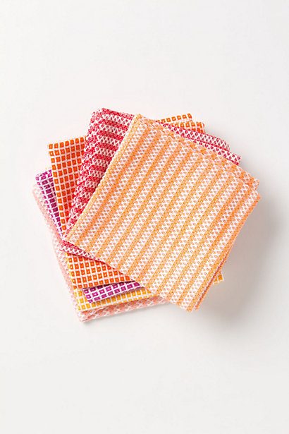 orange waffle dishcloths photo