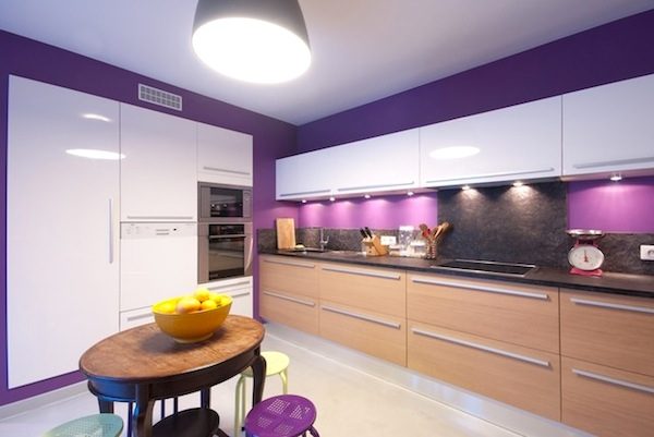 purple kitchen paint colors photo