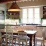 traditional rustic kitchen open shelves design thumbnail