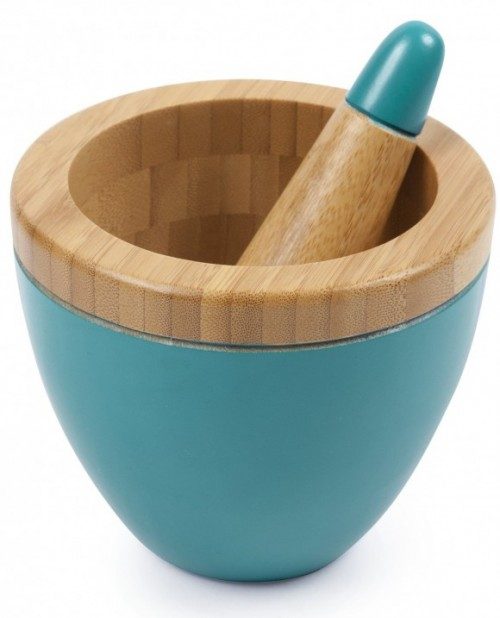 turquoise mortar pestle photo