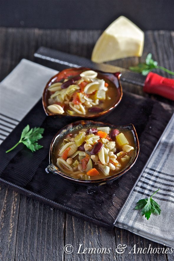 easy minestrone soup recipe image
