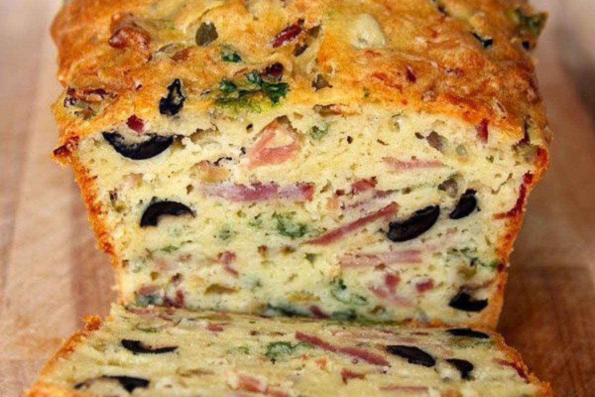 Olive, Bacon and Cheese Bread