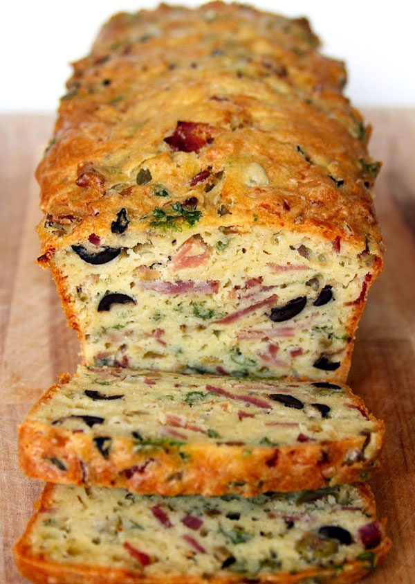 Olive, Bacon and Cheese Bread