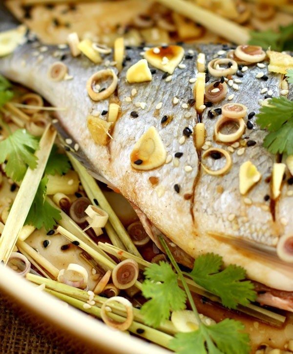 light baked sea bream picture