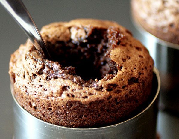 low cost chocolate lava cake photo