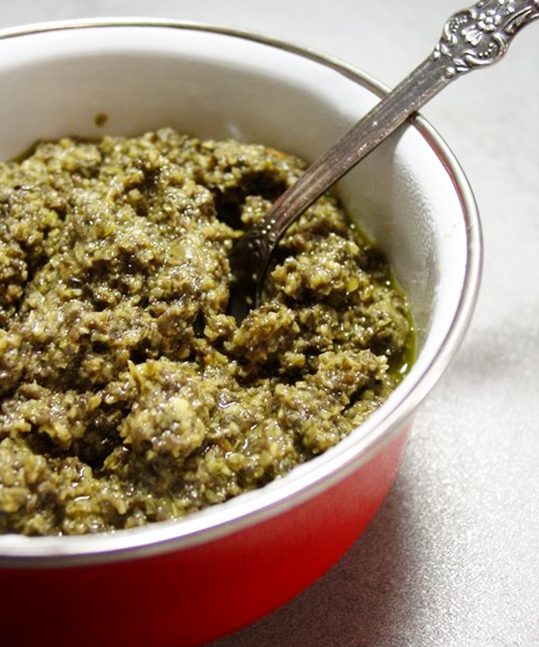 clean eating olive dip photo