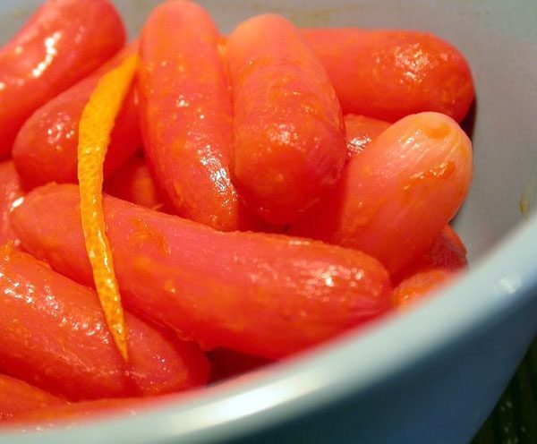 Cooked Radishes in Orange Juice