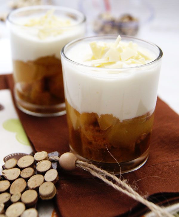 low calories apple verrine photo