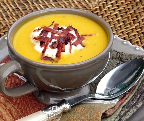 easy pumpkin chorizo soup photo