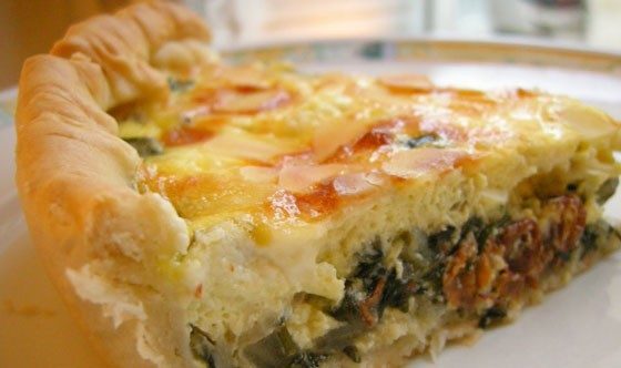 goat cheese quiche