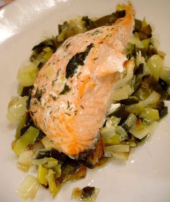 healthy salmon fillet recipe image