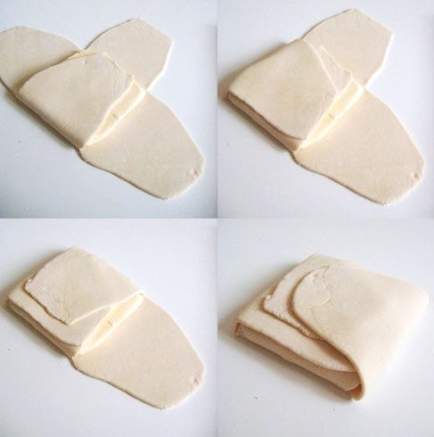 repeat the same process for making puff pastry