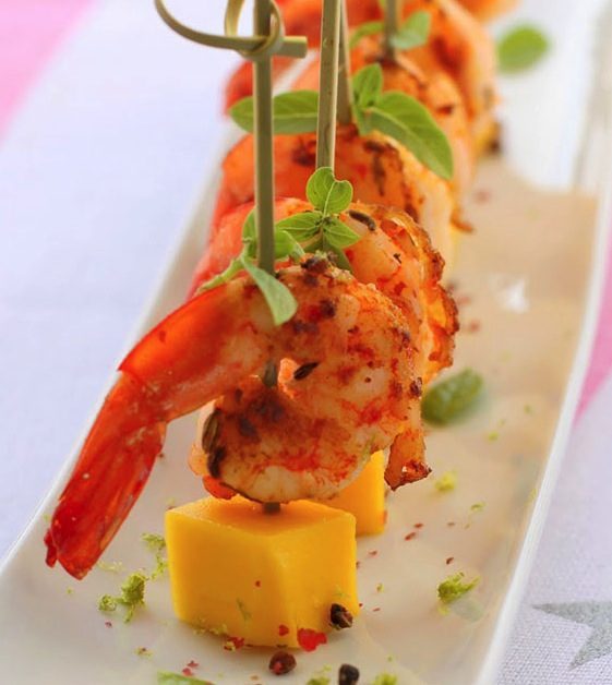 light shrimp tapas appetizers pic