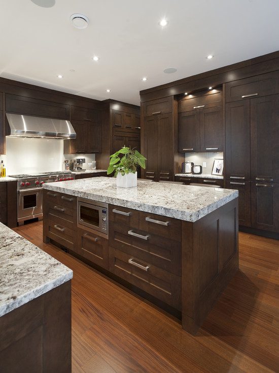 microwave built in kitchen island picture