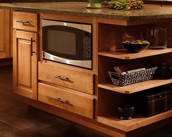 microwave under kitchen countertop photo