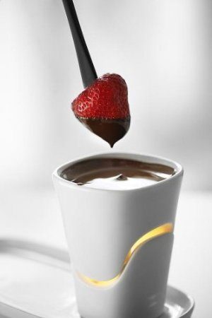 mini chocolate fondue set picture