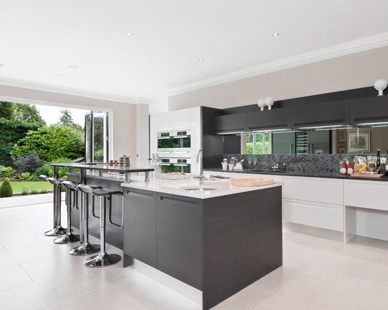 mirror kitchen backsplash picture