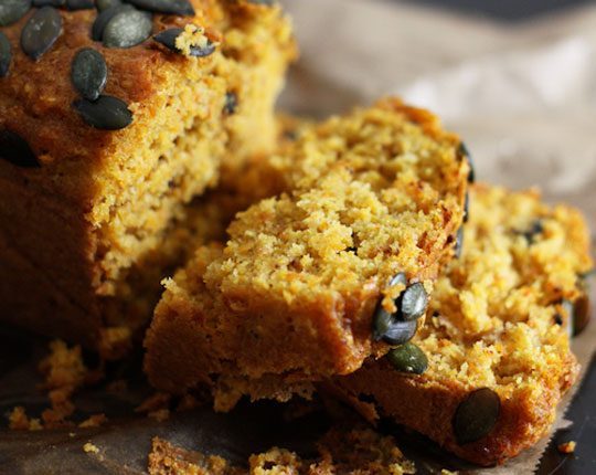 moist pumpkin bread image
