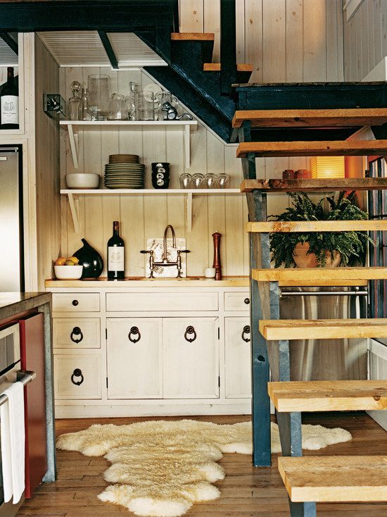new york city cosy kitchen under stair picture